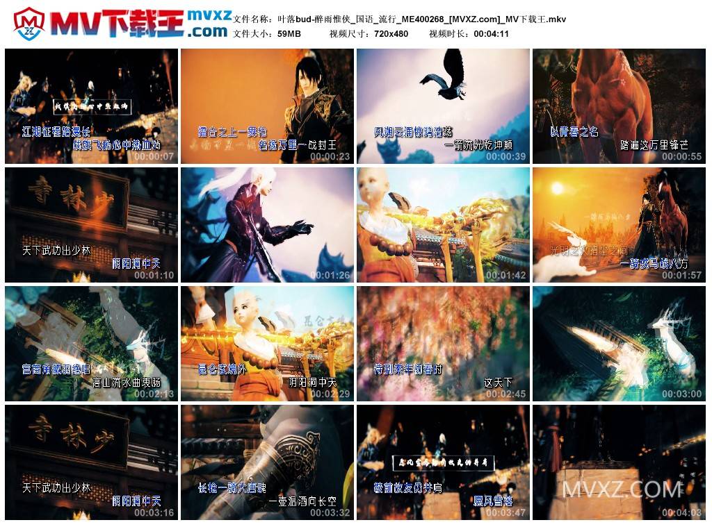 叶落bud-醉雨惟侠_国语_流行_ME400268